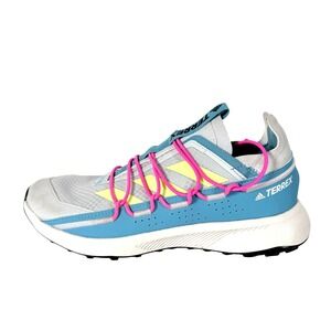 Adidas Terrex Trail Running Shoes Womens 9.5 Gray Pink Lightweight barely worn